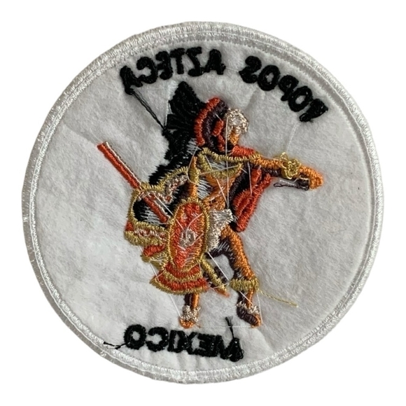 Badge TOPOS AZTECA MEXICO Thread Patch Embroidered Chevron - Picture 3 of 3